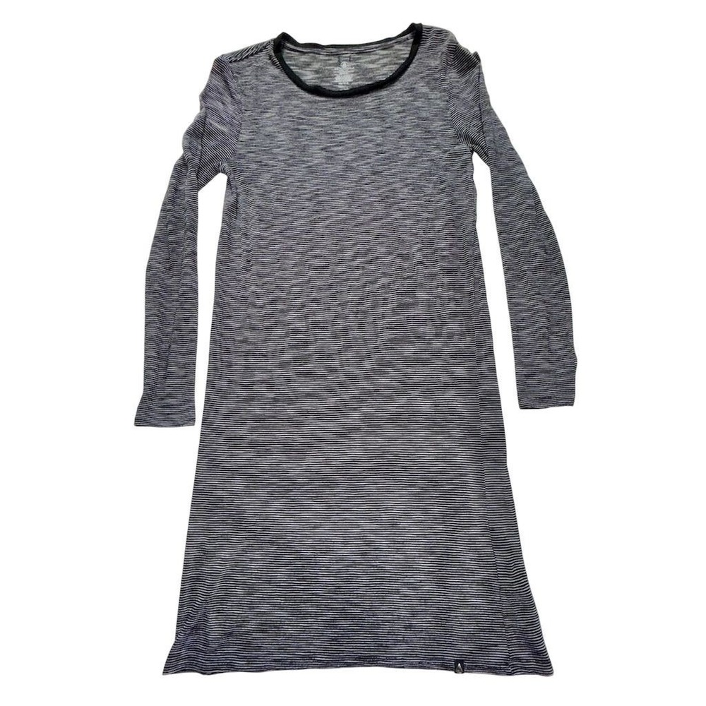 Volcom Women's XS Black Striped Dress beach surf coconut girl lightweight grunge